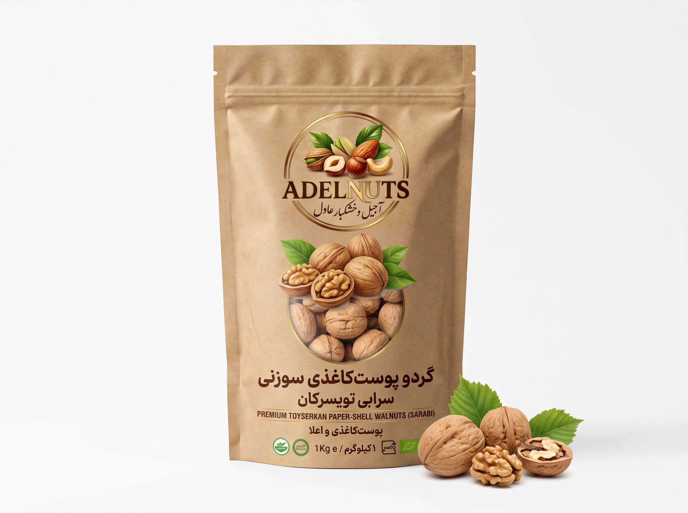 گردو پوست&zwnj;کاغذی سوزنی سرابی تویسرکان